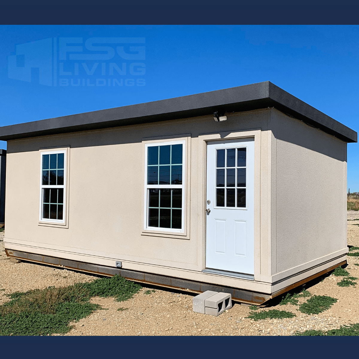 Tiny Home Cyber Monday Sale MUPPS FSG Living Buildings outside pic